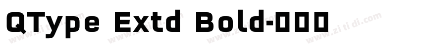 QType Extd Bold字体转换